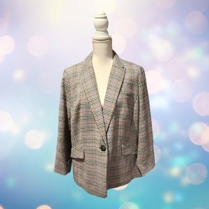 Talbots Plaid Blazer